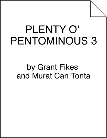Plenty o' Pentominous 3
